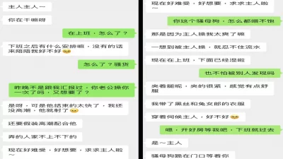 老公眼里的好老婆，主人胯下的骚母狗